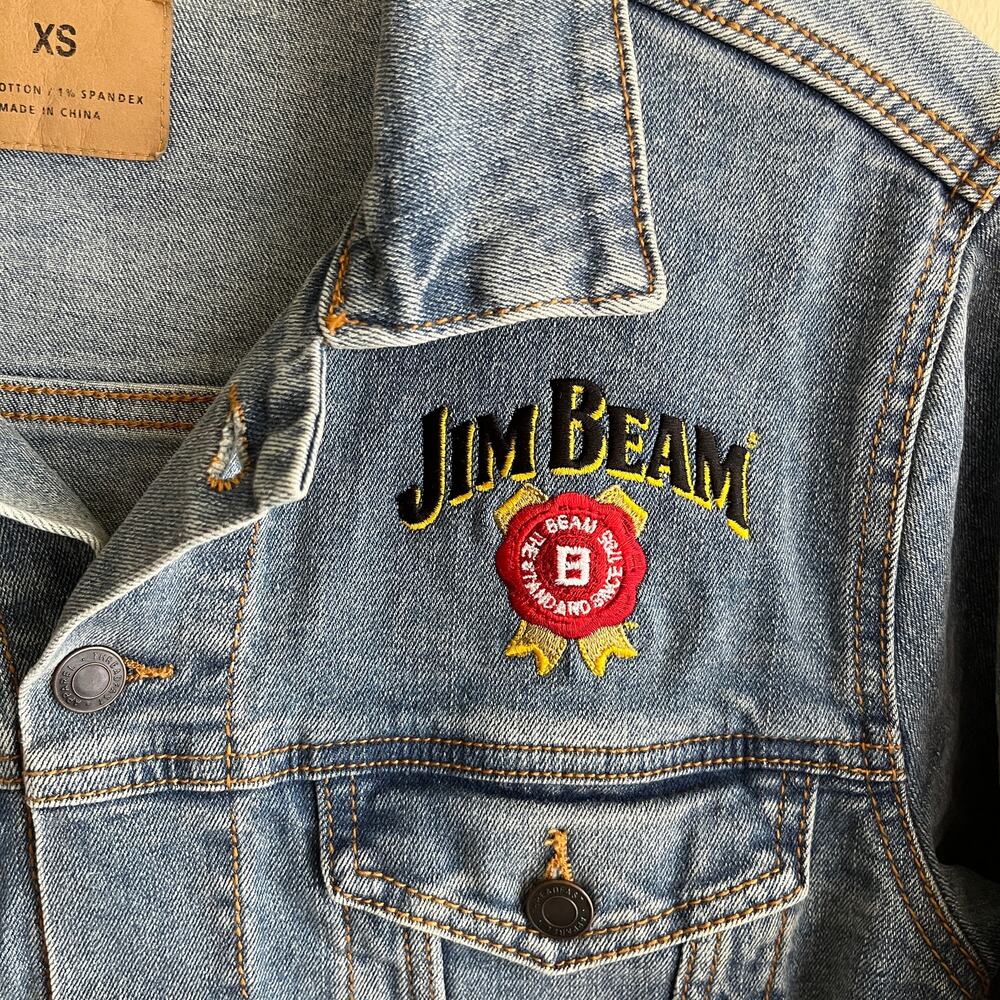Jim Beam Women's Trucker Jacket Jean Jacket Size XS - Picture 2 of 7